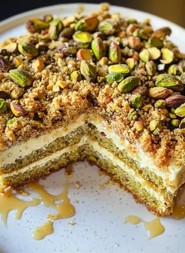 Vegan Pistachio Coffee Cake