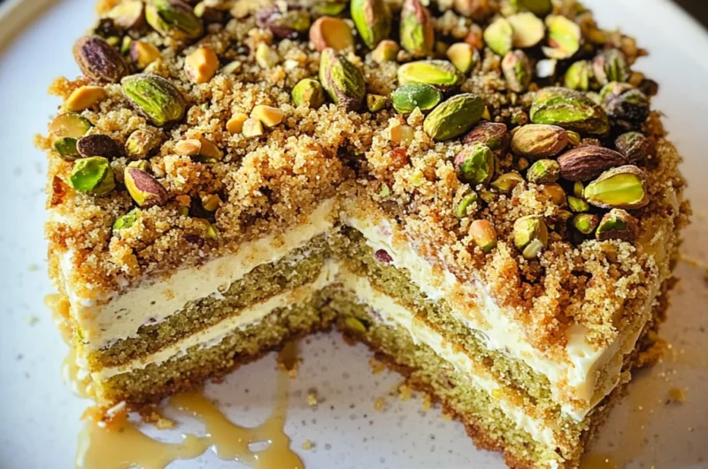 Vegan Pistachio Coffee Cake
