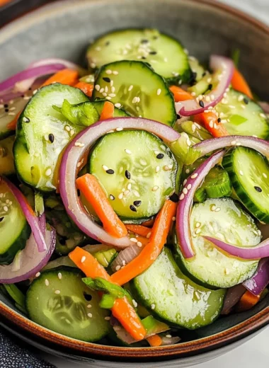 Asian Cucumber Salad (Paleo, Whole30 + Keto)