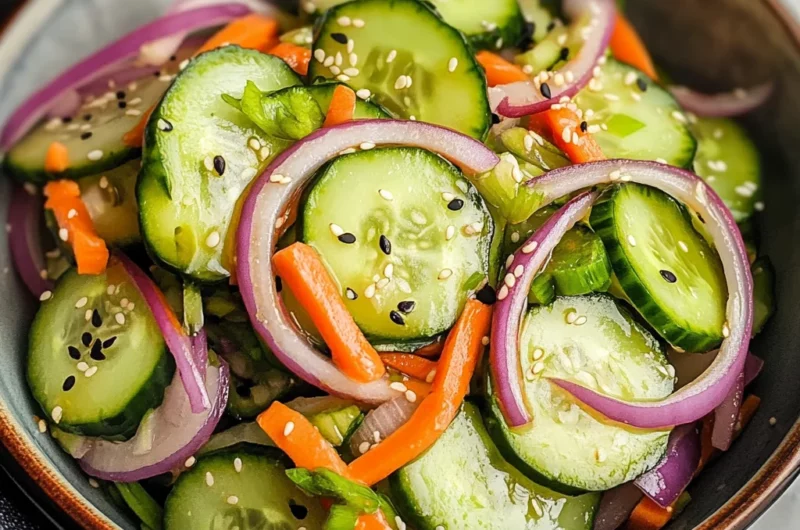 Asian Cucumber Salad (Paleo, Whole30 + Keto)