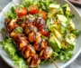 BBQ Chicken Skewer Salad