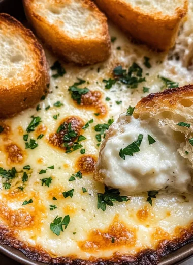 Baked Garlic Bread Dip: A Comforting, Cheesy Delight