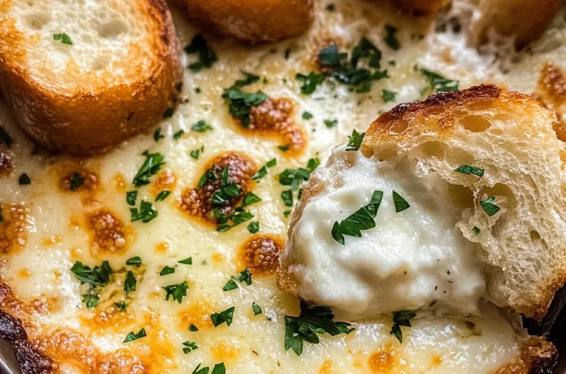 Baked Garlic Bread Dip: A Comforting, Cheesy Delight