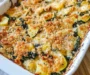 Baked Zucchini, Spinach, and Feta Casserole