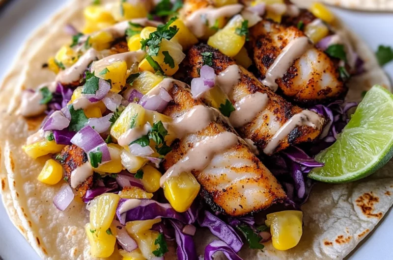 Blackened Mahi Mahi Tacos (Quick & Easy)