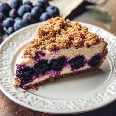 Blueberry Crumble Cheesecake