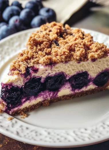 Blueberry Crumble Cheesecake