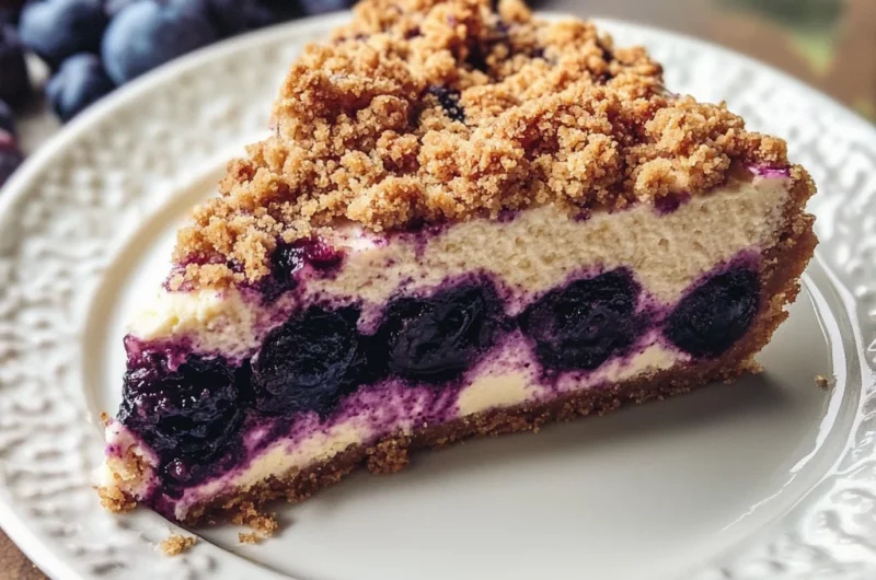 Blueberry Crumble Cheesecake