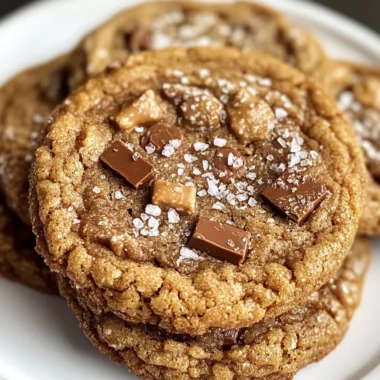 Brown Butter Coffee Toffee Cookies