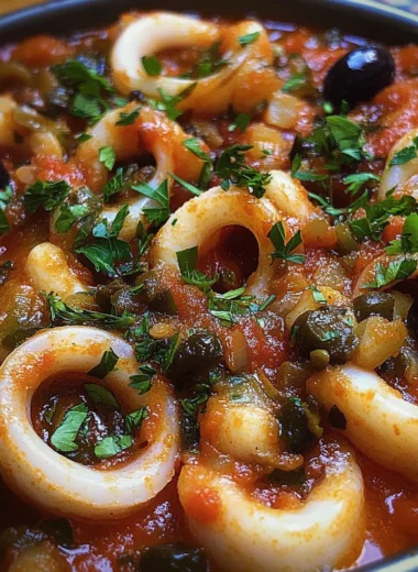 Calamari Puttanesca