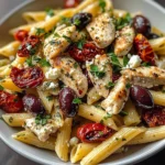 Chicken Feta Greek Pasta