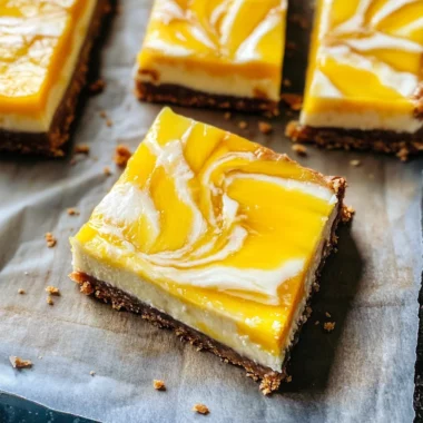Coconut Mango Cheesecake Bars