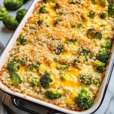 Creamy Broccoli Cheese Rice Casserole Everyone Will Love