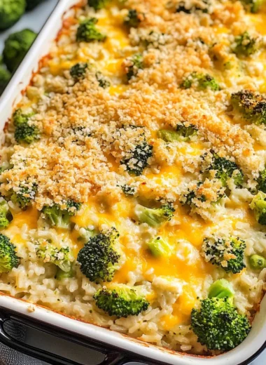 Creamy Broccoli Cheese Rice Casserole Everyone Will Love