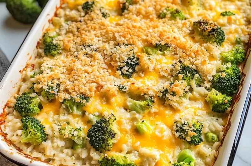 Creamy Broccoli Cheese Rice Casserole Everyone Will Love