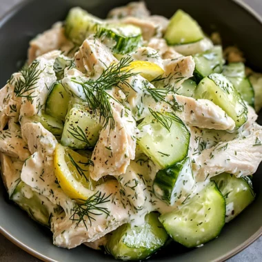 Creamy Cucumber Dill Chicken Salad