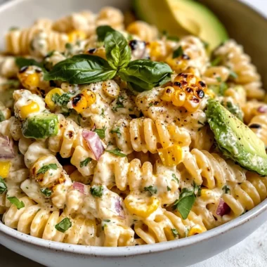 Creamy Street Corn Pasta Salad
