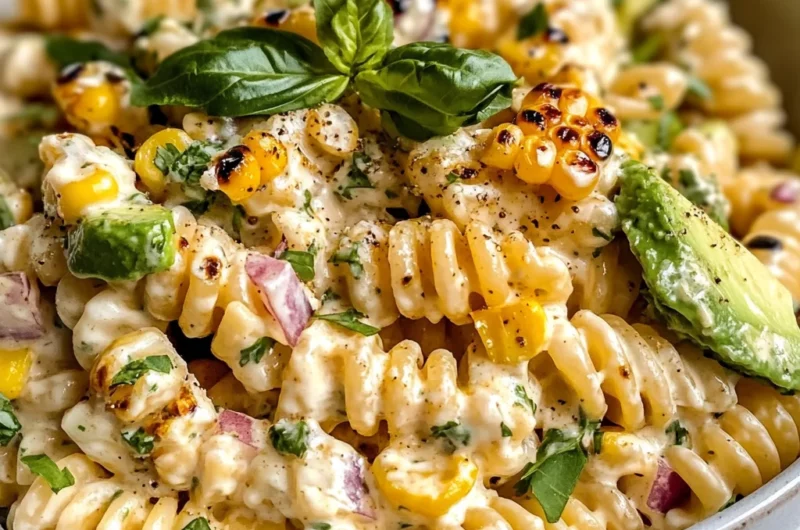 Creamy Street Corn Pasta Salad