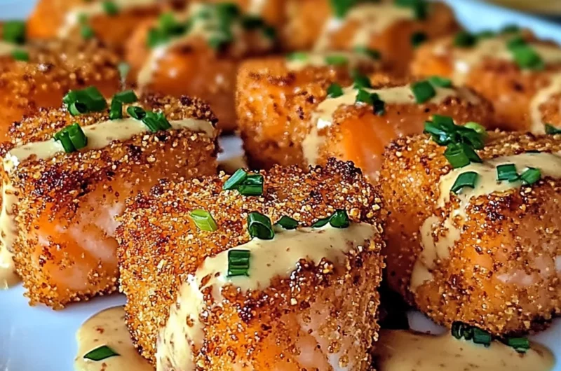 Crispy Bang Bang Salmon Bites