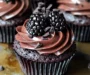 Dark Chocolate Blackberry Cupcakes: Indulge in a Decadent Dessert Delight