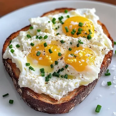 Easy 6-Ingredient Egg and Ricotta Toast