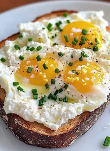 Easy 6-Ingredient Egg and Ricotta Toast