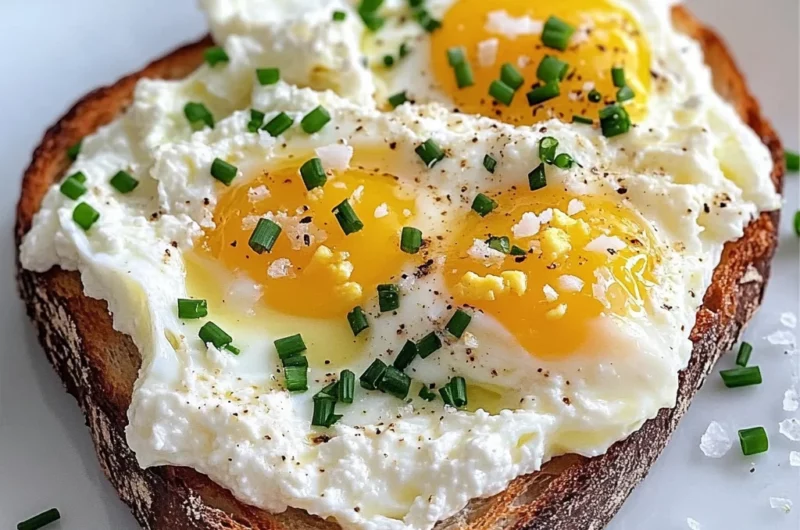 Easy 6-Ingredient Egg and Ricotta Toast