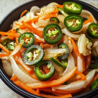 Escabeche (Homemade Spicy Mexican Pickled Vegetables)