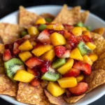 Fruit Salsa with Baked Cinnamon Sugar Chips