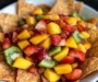 Fruit Salsa with Baked Cinnamon Sugar Chips