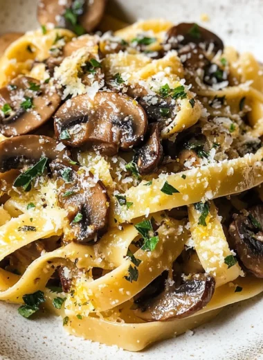 Garlic Mushroom Pasta