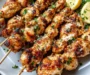 Garlic Parmesan Chicken Skewers