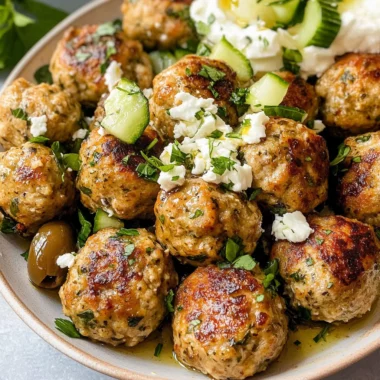 Greek Chicken Meatballs