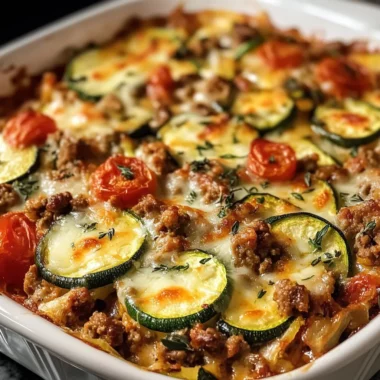 Ground Turkey Zucchini Casserole – Healthy Comfort Food Recipe