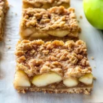 Homemade Apple Crisp Shortbread Bars