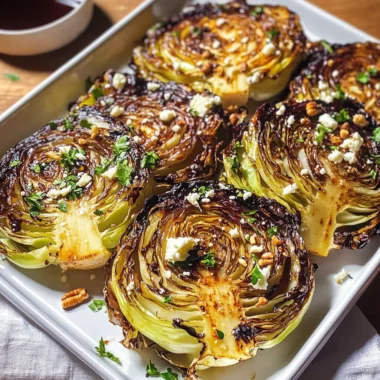 Honey Balsamic Cabbage Steaks