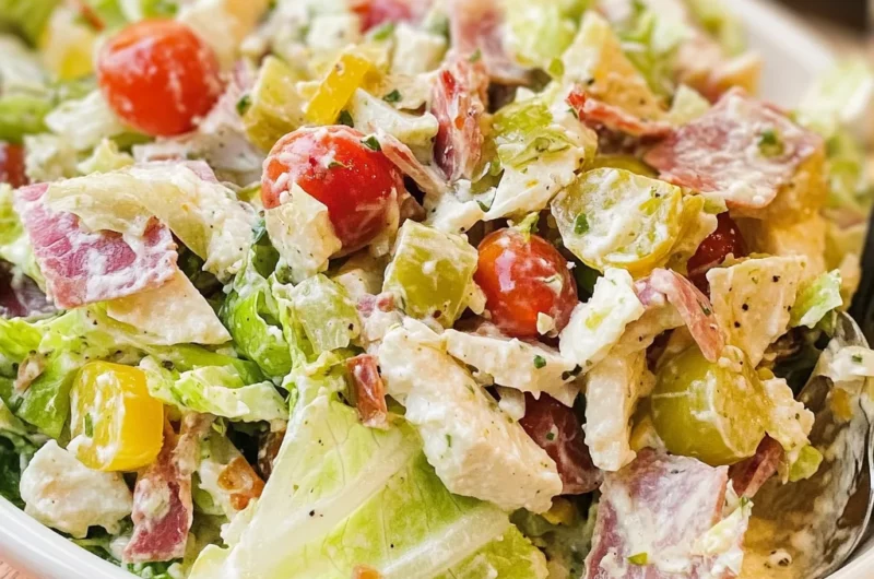 Italian Grinder Salad (Chopped Sub Salad)