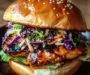 Korean BBQ Chicken Sandwich with Cabbage Slaw