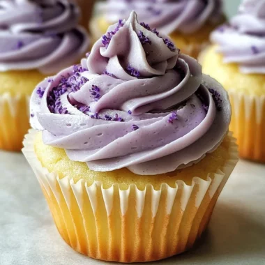 Lavender Earl Grey Tea Cupcakes
