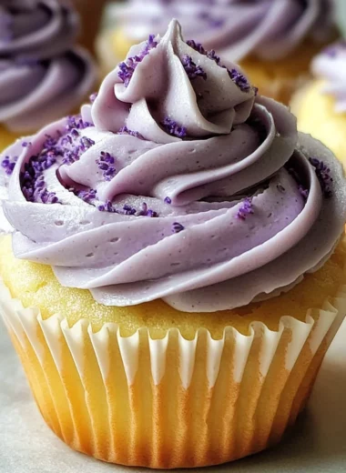 Lavender Earl Grey Tea Cupcakes