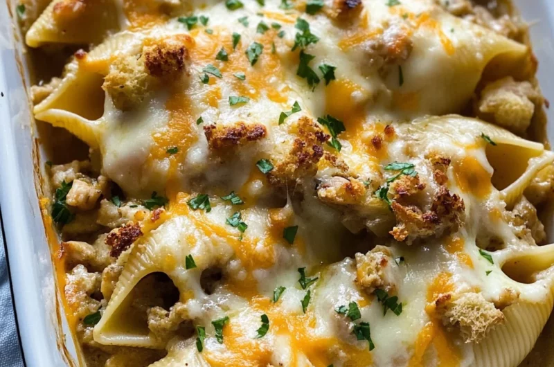 Leftover Thanksgiving Turkey Stuffed Shells