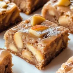 Maple Glazed Apple Blondies
