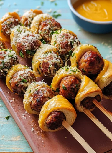Meatball Subs on a Stick
