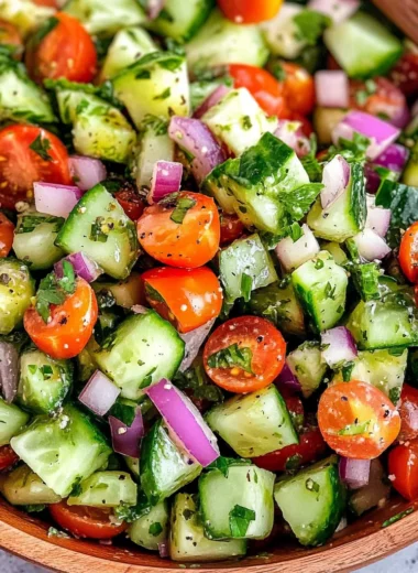 Mediterranean Cucumber Salad