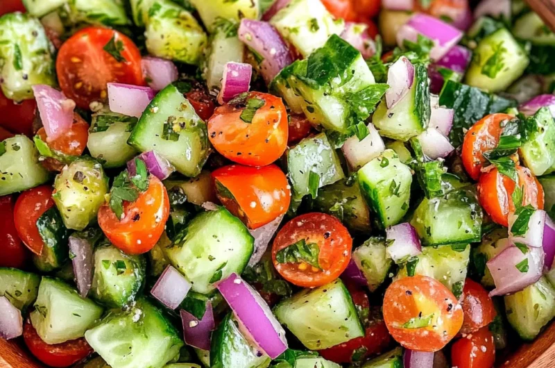 Mediterranean Cucumber Salad