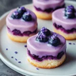 Mini Lavender Blueberry Cakes