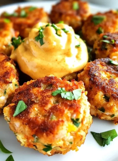 Mini Salmon Cakes with Sriracha Lemon Aioli