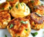 Mini Salmon Cakes with Sriracha Lemon Aioli