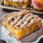 Peach Pie Crumble Bars