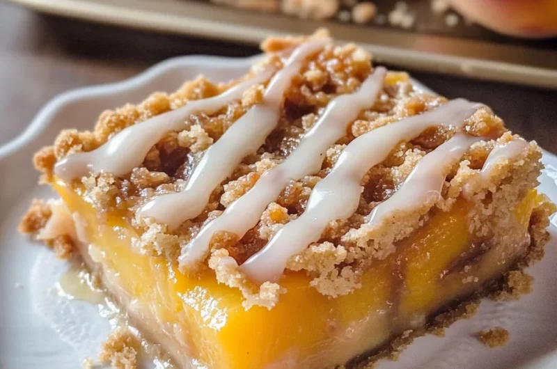 Peach Pie Crumble Bars